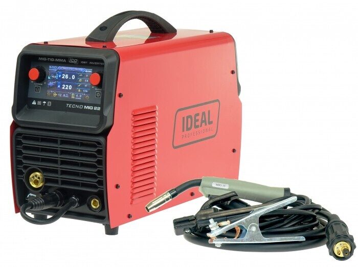 IDEAL Tecno MIG 222 LCD SYNERGIC keevitusseade (poolautomaatne) (Welldo)